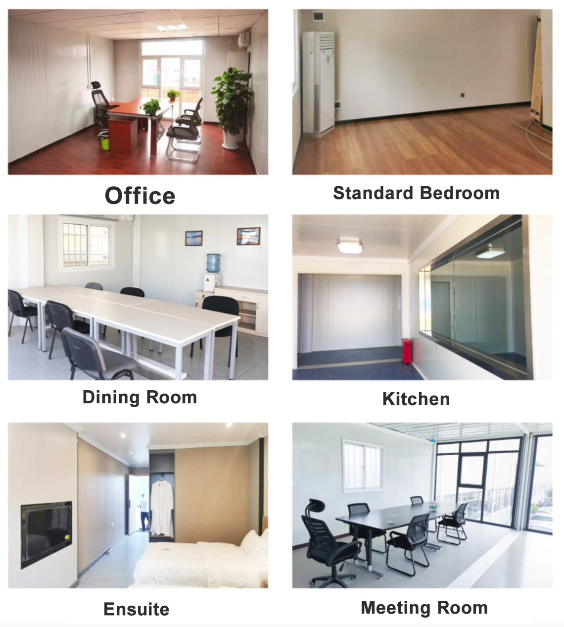 Bureaux conteneurs flat pack polyvalents