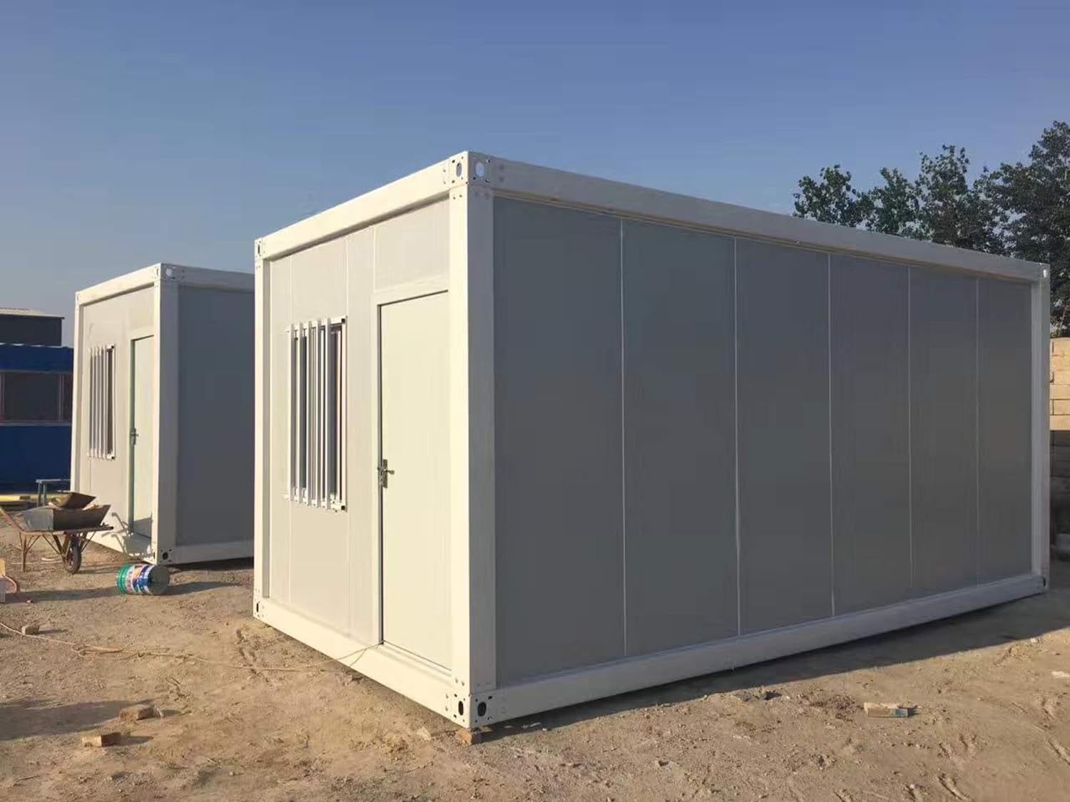Portable Container Home with Windows and Door for Office, Living, Storage